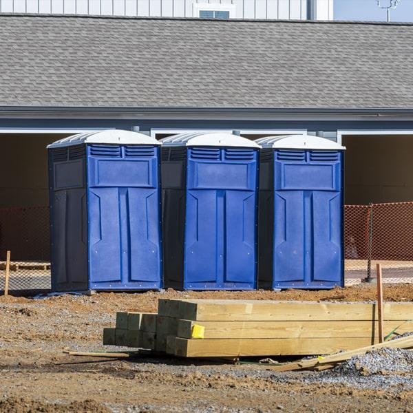 Heavy-duty construction site porta potty in Castro Valley, California